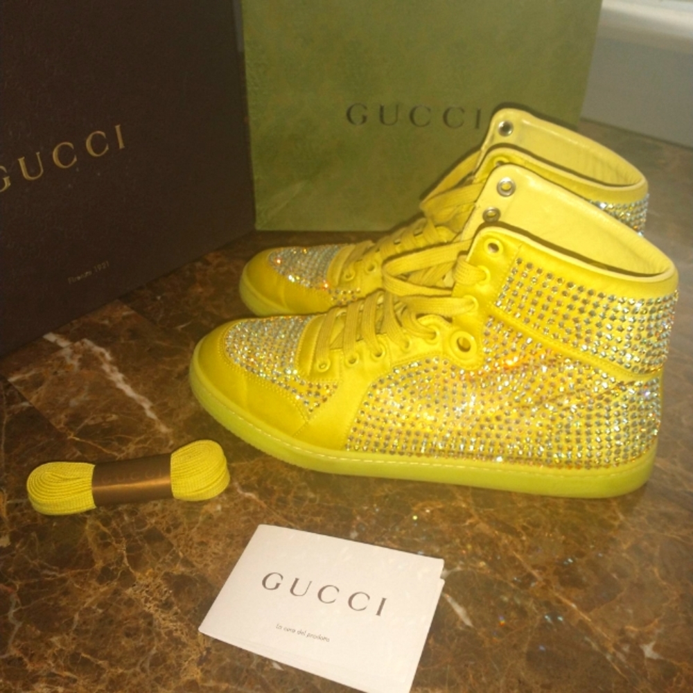 Gucci Swarovski Crystal sneakers